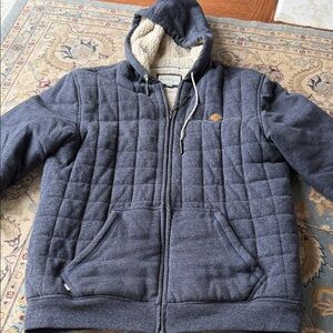 Rip Curl Cream and Gray Fleece Jacket
